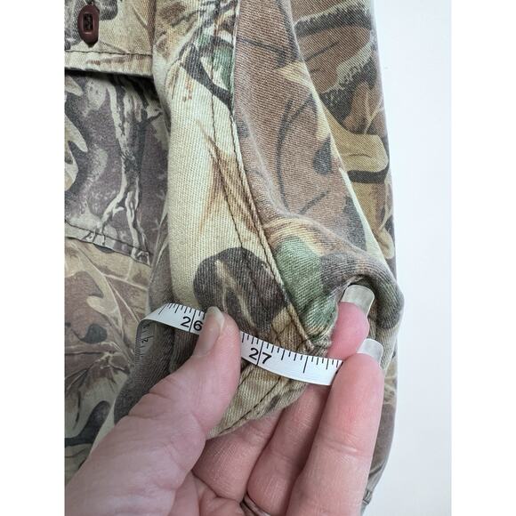 Vintage Woolrich Long Sleeve Camo Shirt Mens XL Camouflage Hunting Lightly Faded - Picture 9 of 12